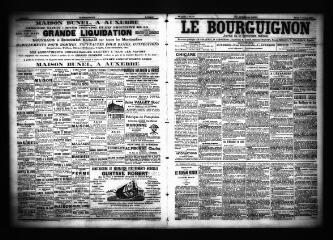 3 vues  - Le Bourguignon : journal de la démocratie radicale, n° 237, mardi 8 octobre 1901 (ouvre la visionneuse)