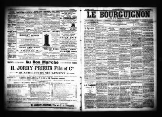 3 vues  - Le Bourguignon : journal de la démocratie radicale, n° 290, dimanche 8 décembre 1901 (ouvre la visionneuse)