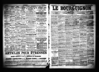 3 vues  - Le Bourguignon : journal de la démocratie radicale, n° 303, mardi 24 décembre 1901 (ouvre la visionneuse)