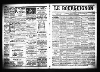 3 vues  - Le Bourguignon : journal de la démocratie radicale, n° 53, mercredi 5 mars 1902 (ouvre la visionneuse)