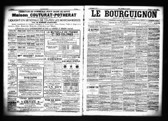 3 vues  - Le Bourguignon : journal de la démocratie radicale, n° 63, dimanche 16 mars 1902 (ouvre la visionneuse)