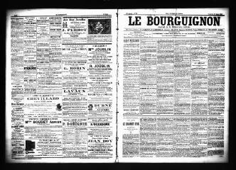 3 vues  - Le Bourguignon : journal de la démocratie radicale, n° 73, vendredi 28 mars 1902 (ouvre la visionneuse)