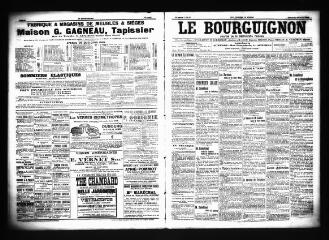 3 vues  - Le Bourguignon : journal de la démocratie radicale, n° 95, dimanche 20 avril 1902 (ouvre la visionneuse)