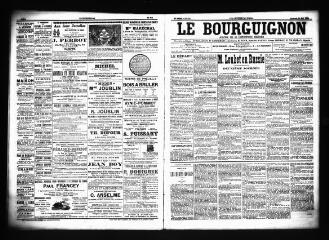 3 vues  - Le Bourguignon : journal de la démocratie radicale, n° 122, vendredi 23 mai 1902 (ouvre la visionneuse)