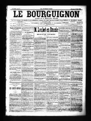 3 vues  - Le Bourguignon : journal de la démocratie radicale, n° 124, dimanche 25 mai 1902 (ouvre la visionneuse)