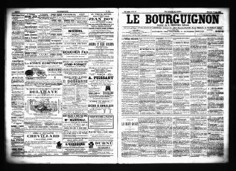 3 vues  - Le Bourguignon : journal de la démocratie radicale, n° 130, dimanche 1er juin 1902 (ouvre la visionneuse)