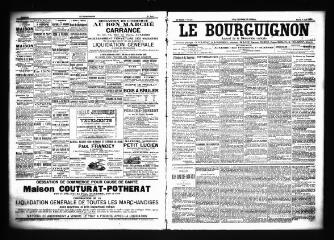 3 vues  - Le Bourguignon : journal de la démocratie radicale, n° 131, mardi 3 juin 1902 (ouvre la visionneuse)
