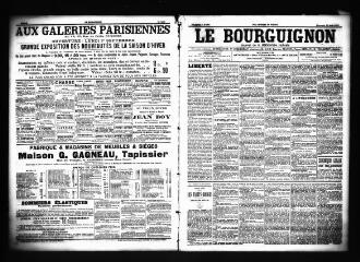 3 vues  - Le Bourguignon : journal de la démocratie radicale, n° 206, dimanche 31 août 1902 (ouvre la visionneuse)
