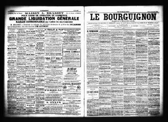 3 vues  - Le Bourguignon : journal de la démocratie radicale, n° 243, mardi 14 octobre 1902 (ouvre la visionneuse)