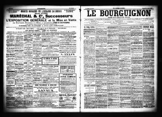 3 vues  - Le Bourguignon : journal de la démocratie radicale, n° 255, mardi 28 octobre 1902 (ouvre la visionneuse)