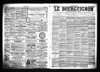 3 vues  - Le Bourguignon : journal de la démocratie radicale, n° 263, jeudi 6 novembre 1902 (ouvre la visionneuse)