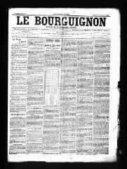 3 vues  - Le Bourguignon : journal de la démocratie radicale, n° 306, samedi 27 décembre 1902 (ouvre la visionneuse)