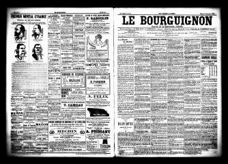 3 vues  - Le Bourguignon : journal de la démocratie radicale, n° 40, mardi 17 février 1903 (ouvre la visionneuse)