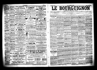 3 vues  - Le Bourguignon : journal de la démocratie radicale, n° 54, jeudi 5 mars 1903 (ouvre la visionneuse)