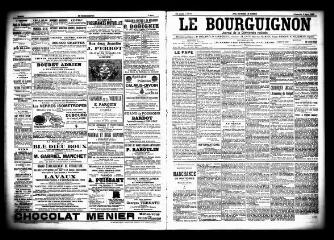 3 vues  - Le Bourguignon : journal de la démocratie radicale, n° 57, dimanche 8 mars 1903 (ouvre la visionneuse)