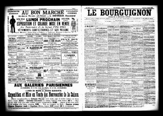 3 vues  - Le Bourguignon : journal de la démocratie radicale, n° 75, dimanche 29 mars 1903 (ouvre la visionneuse)