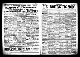 3 vues  - Le Bourguignon : journal de la démocratie radicale, n° 76, mardi 31 mars 1903 (ouvre la visionneuse)