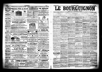 3 vues  - Le Bourguignon : journal de la démocratie radicale, n° 77, mercredi 1er avril 1903 (ouvre la visionneuse)