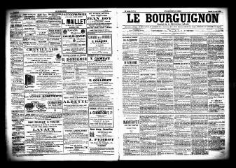 3 vues  - Le Bourguignon : journal de la démocratie radicale, n° 80, samedi 4 avril 1903 (ouvre la visionneuse)