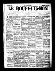 3 vues  - Le Bourguignon : journal de la démocratie radicale socialiste, n° 81, dimanche 5 avril 1903 (ouvre la visionneuse)
