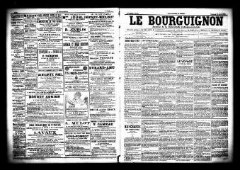 3 vues  - Le Bourguignon : journal de la démocratie radicale socialiste, n° 90, vendredi 17 avril 1903 (ouvre la visionneuse)