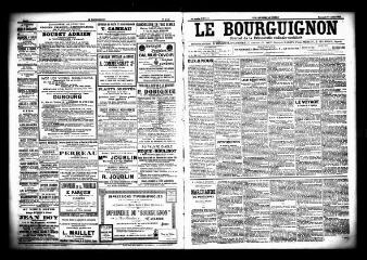 3 vues  - Le Bourguignon : journal de la démocratie radicale socialiste, n° 100, mercredi 29 avril 1903 (ouvre la visionneuse)