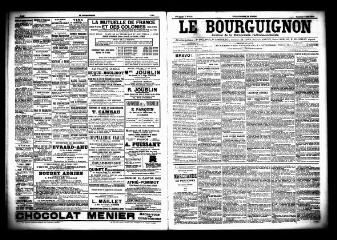 3 vues  - Le Bourguignon : journal de la démocratie radicale socialiste, n° 108, vendredi 8 mai 1903 (ouvre la visionneuse)