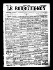 3 vues  - Le Bourguignon : journal de la démocratie radicale socialiste, n° 110, dimanche 10 mai 1903 (ouvre la visionneuse)