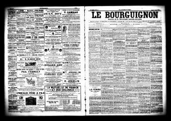 3 vues  - Le Bourguignon : journal de la démocratie radicale socialiste, n° 113, jeudi 14 mai 1903 (ouvre la visionneuse)