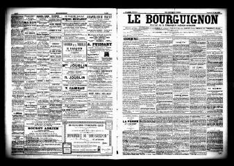 3 vues  - Le Bourguignon : journal de la démocratie radicale socialiste, n° 114, vendredi 15 mai 1903 (ouvre la visionneuse)