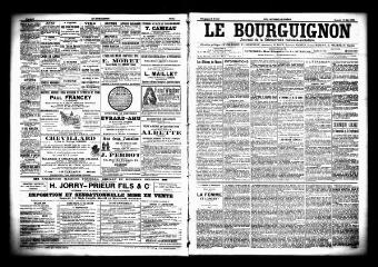 3 vues  - Le Bourguignon : journal de la démocratie radicale socialiste, n° 115, samedi 16 mai 1903 (ouvre la visionneuse)