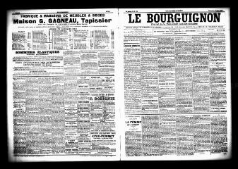 3 vues  - Le Bourguignon : journal de la démocratie radicale socialiste, n° 128, dimanche 31 mai 1903 (ouvre la visionneuse)