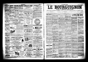 3 vues  - Le Bourguignon : journal de la démocratie radicale socialiste, n° 138, samedi 13 juin 1903 (ouvre la visionneuse)