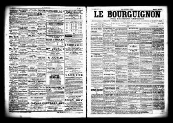 3 vues  - Le Bourguignon : journal de la démocratie radicale socialiste, n° 152, mardi 30 juin 1903 (ouvre la visionneuse)