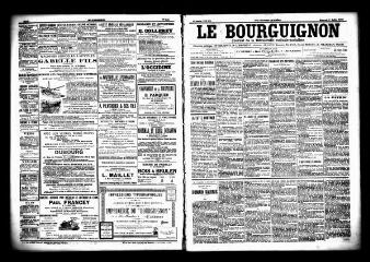 3 vues  - Le Bourguignon : journal de la démocratie radicale socialiste, n° 153, mercredi 1er juillet 1903 (ouvre la visionneuse)