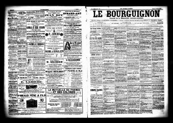 3 vues  - Le Bourguignon : journal de la démocratie radicale socialiste, n° 154, jeudi 2 juillet 1903 (ouvre la visionneuse)