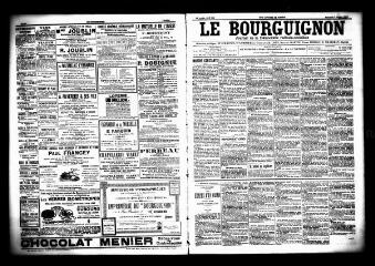 3 vues  - Le Bourguignon : journal de la démocratie radicale socialiste, n° 159, mercredi 8 juillet 1903 (ouvre la visionneuse)