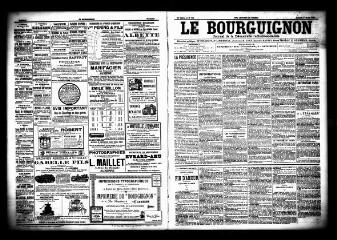 3 vues  - Le Bourguignon : journal de la démocratie radicale socialiste, n° 179, samedi 1er août 1903 (ouvre la visionneuse)