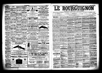 3 vues  - Le Bourguignon : journal de la démocratie radicale socialiste, n° 182, jeudi 6 août 1903 (ouvre la visionneuse)