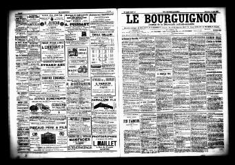 3 vues  - Le Bourguignon : journal de la démocratie radicale socialiste, n° 185, dimanche 9 août 1903 (ouvre la visionneuse)