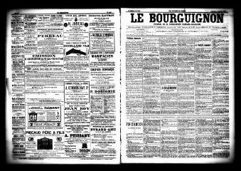 3 vues  - Le Bourguignon : journal de la démocratie radicale socialiste, n° 191, dimanche 16 août 1903 (ouvre la visionneuse)