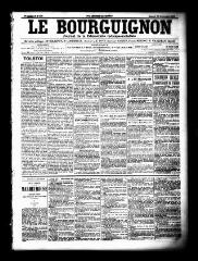 3 vues  - Le Bourguignon : journal de la démocratie radicale socialiste, n° 220, samedi 19 septembre 1903 (ouvre la visionneuse)