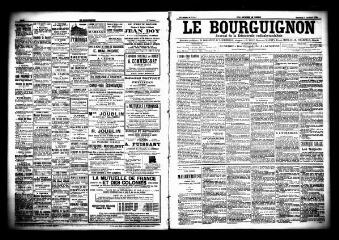 3 vues  - Le Bourguignon : journal de la démocratie radicale socialiste, n° 231, vendredi 2 octobre 1903 (ouvre la visionneuse)