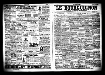3 vues  - Le Bourguignon : journal de la démocratie radicale socialiste, n° 236, jeudi 8 octobre 1903 (ouvre la visionneuse)