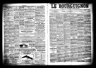 3 vues  - Le Bourguignon : journal de la démocratie radicale socialiste, n° 247, mercredi 21 octobre 1903 (ouvre la visionneuse)