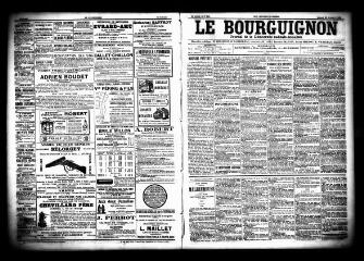 3 vues  - Le Bourguignon : journal de la démocratie radicale socialiste, n° 250, samedi 24 octobre 1903 (ouvre la visionneuse)