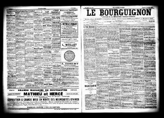 3 vues  - Le Bourguignon : journal de la démocratie radicale socialiste, n° 256, samedi 31 octobre 1903 (ouvre la visionneuse)