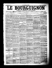 3 vues  - Le Bourguignon : journal de la démocratie radicale socialiste, n° 258, mardi 3 novembre 1903 (ouvre la visionneuse)