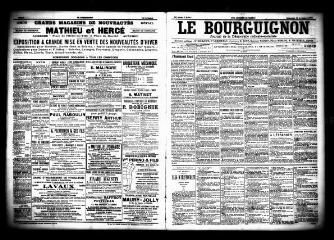 3 vues  - Le Bourguignon : journal de la démocratie radicale socialiste, n° 269, dimanche 15 novembre 1903 (ouvre la visionneuse)