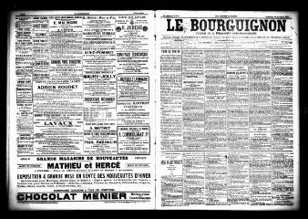 3 vues  - Le Bourguignon : journal de la démocratie radicale socialiste, n° 275, dimanche 22 novembre 1903 (ouvre la visionneuse)